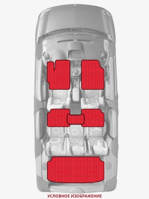 ЭВА коврики «Queen Lux» комплект для Dodge Monaco (3G)