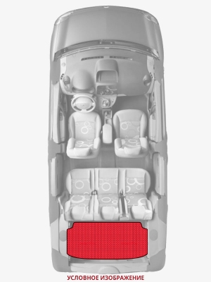 ЭВА коврики «Queen Lux» багажник для Daihatsu Move (L175, L185)